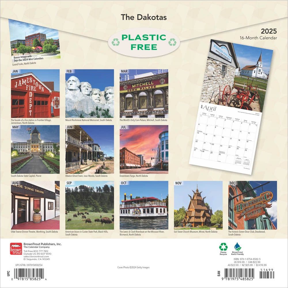 Dakotas 2025 Wall Calendar First Alternate Image