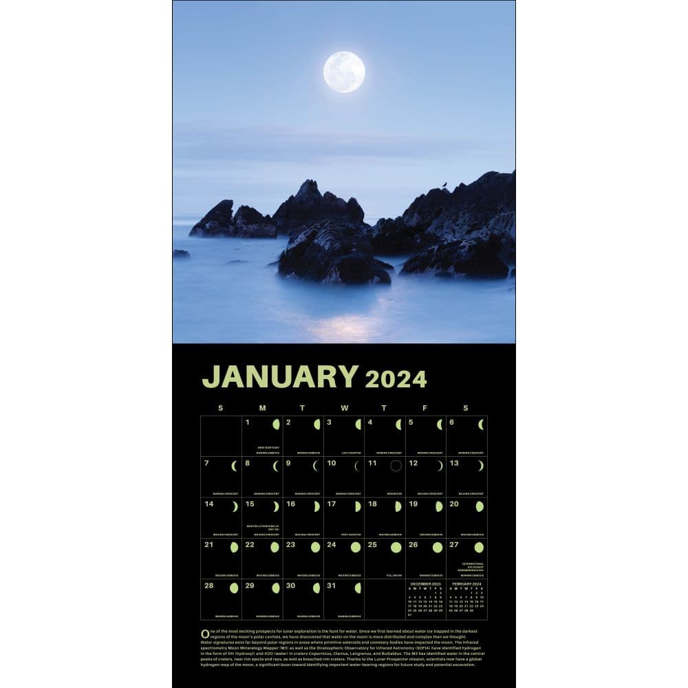 Lunar Year 2024 Wall Calendar Interior Image 1