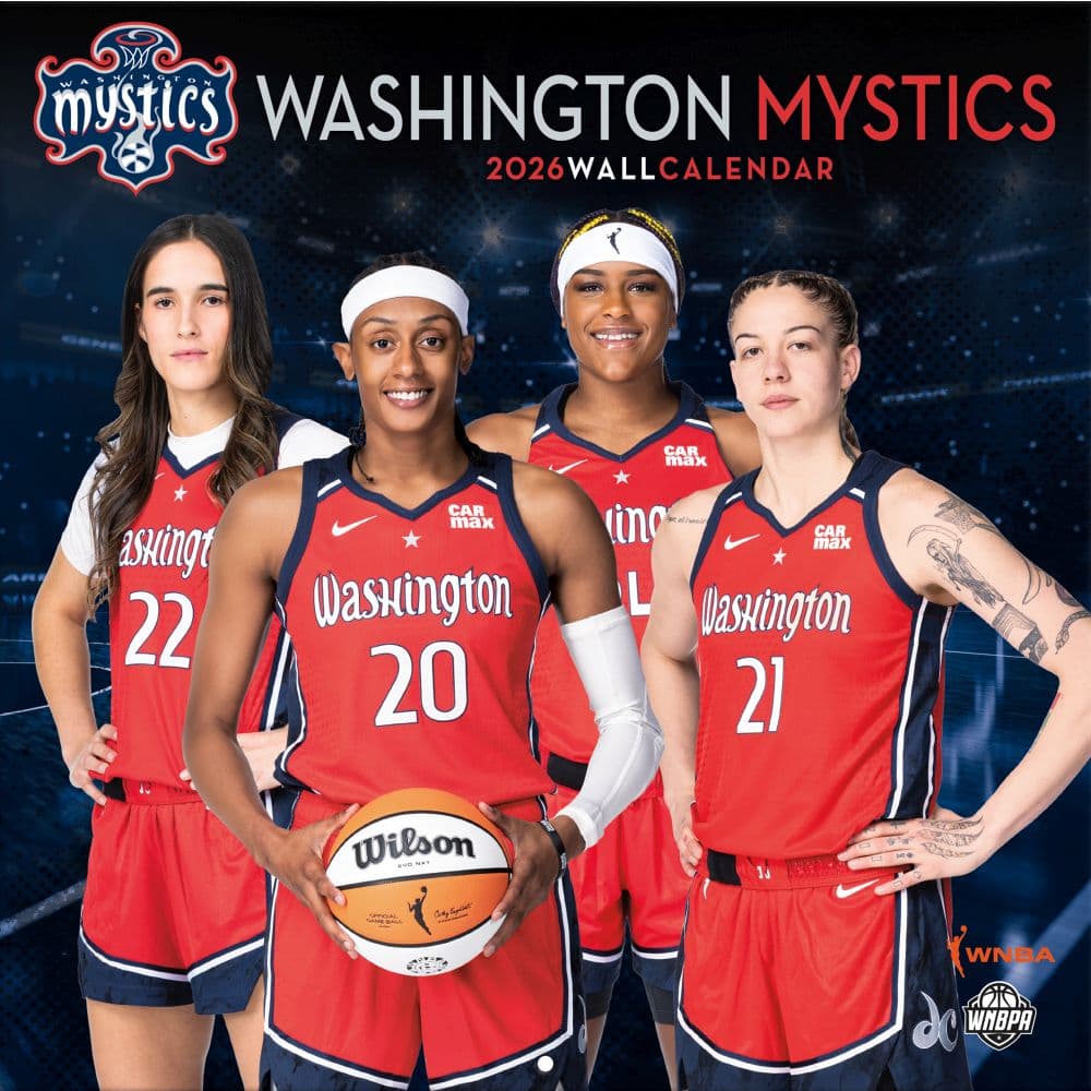 image WNBA Washington Mystics 2026 Wall Calendar Main Product Image