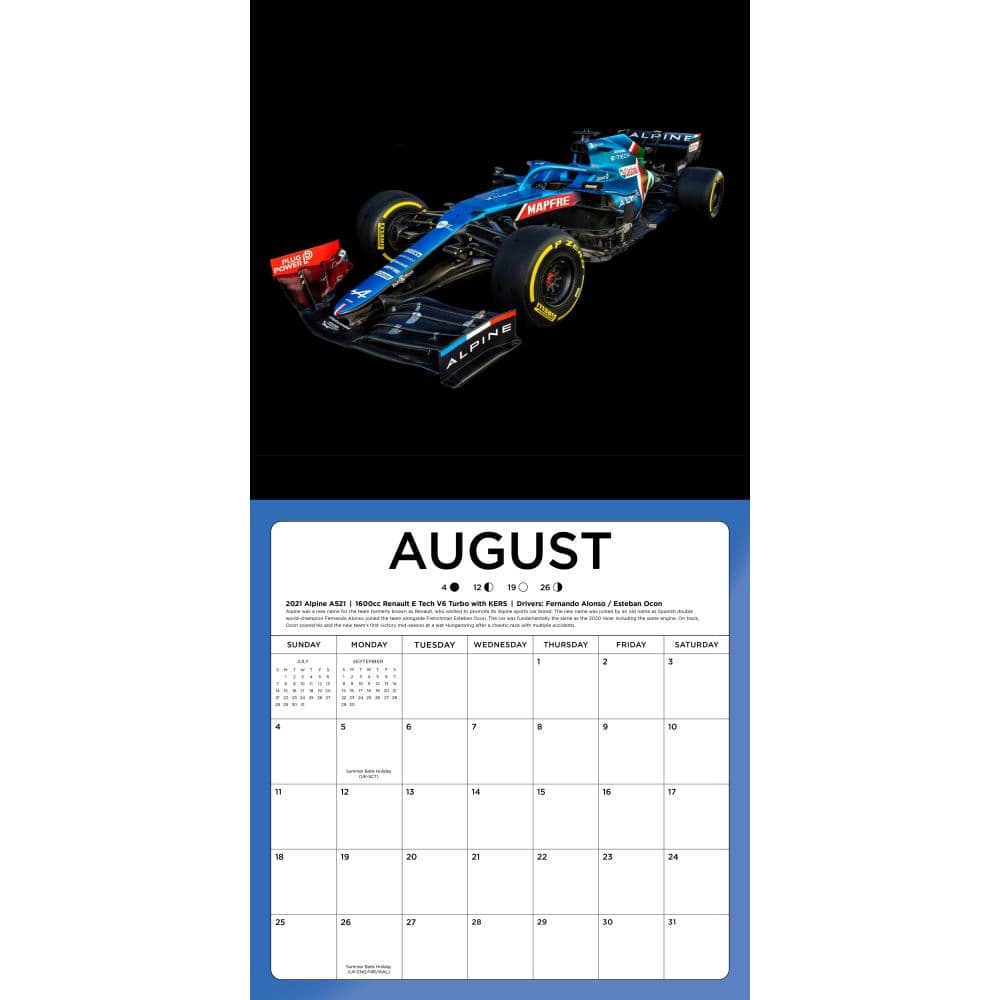 Formula 1 2024 Wall Calendar Alternate Image 3