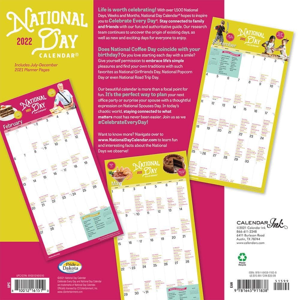 National Day Of Calendar 2022 Customize and Print