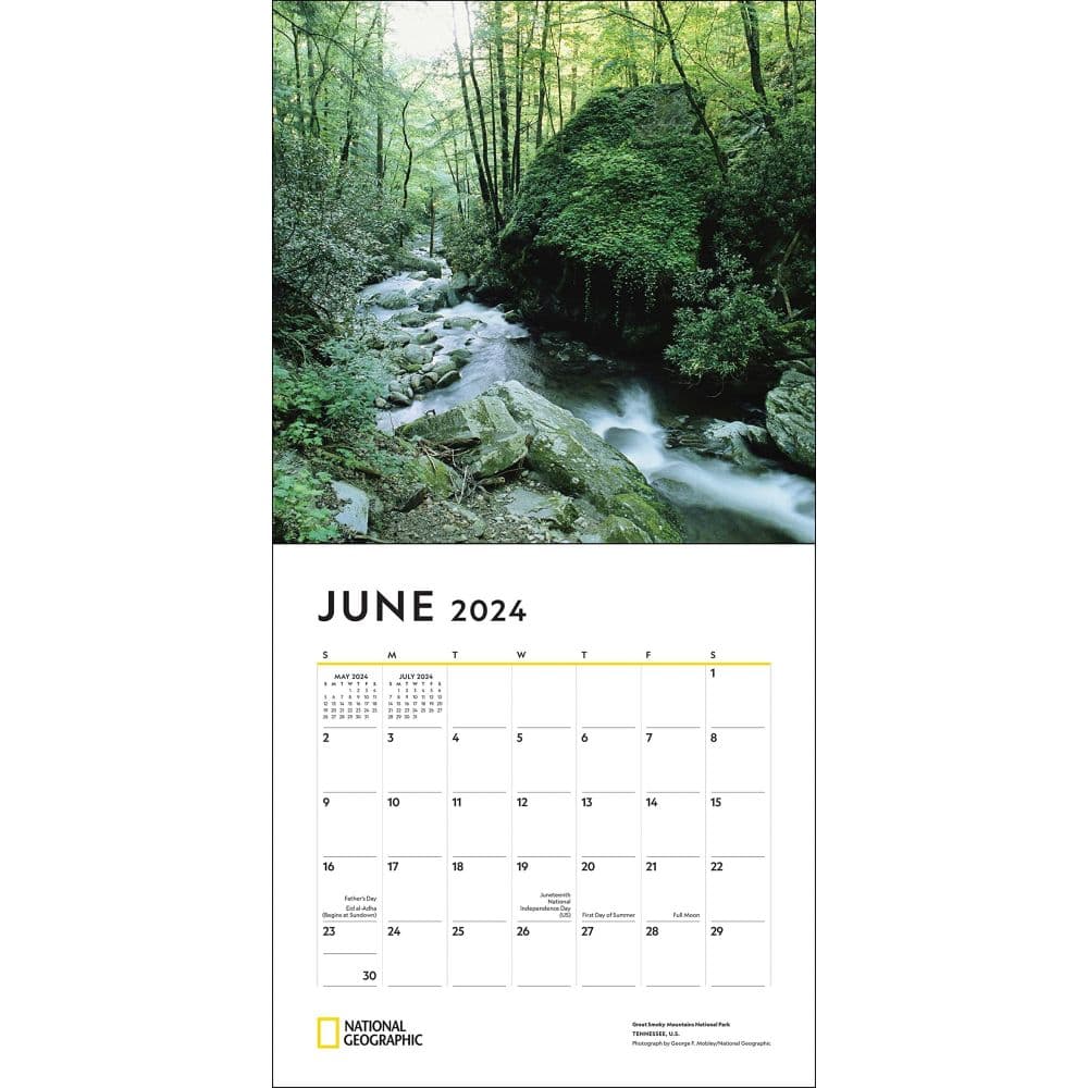 National Parks NG 2024 Wall Calendar June
