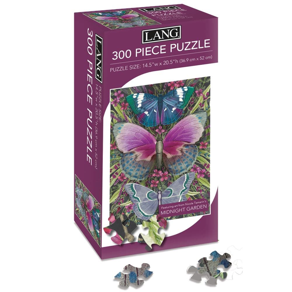 Midnight Garden Butterflies 300 Piece Puzzle Third Alternate Image