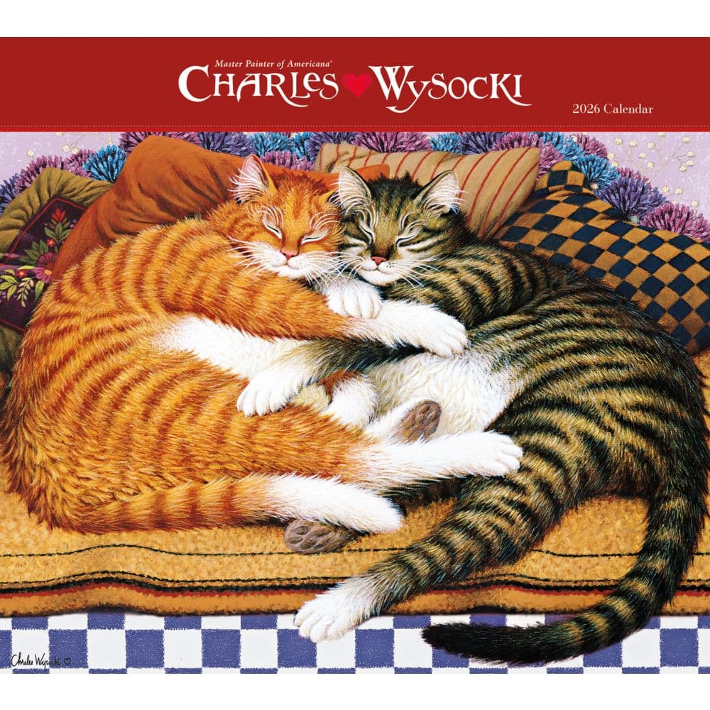 Wysocki Cat Tales Deluxe 2026 Wall Calendar Main Image