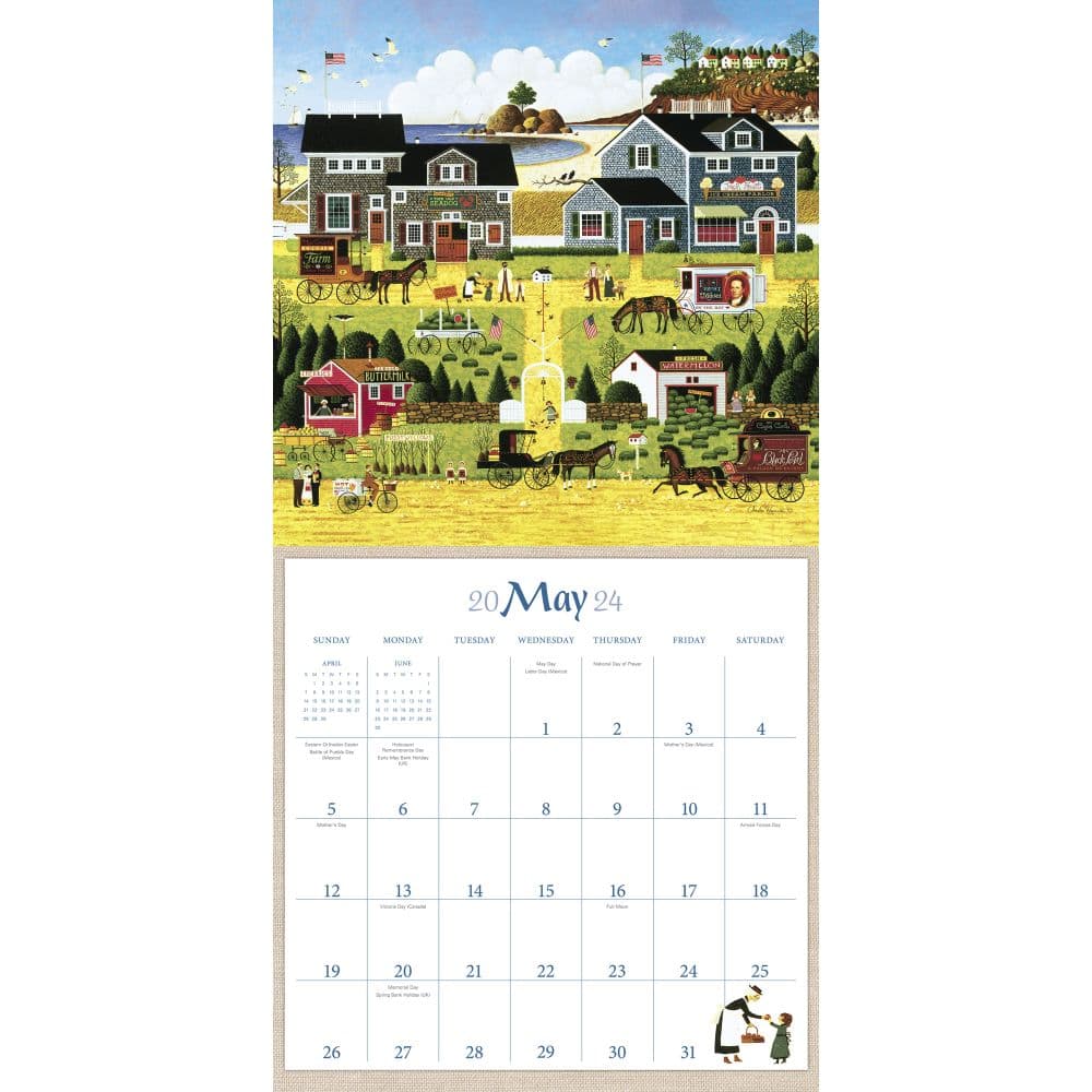 Wysocki Americana Mead 2024 Wall Calendar