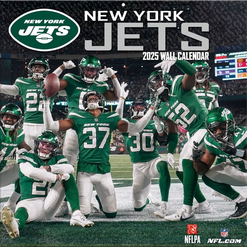 NFL New York Jets 2025 Wall Calendar Main Image