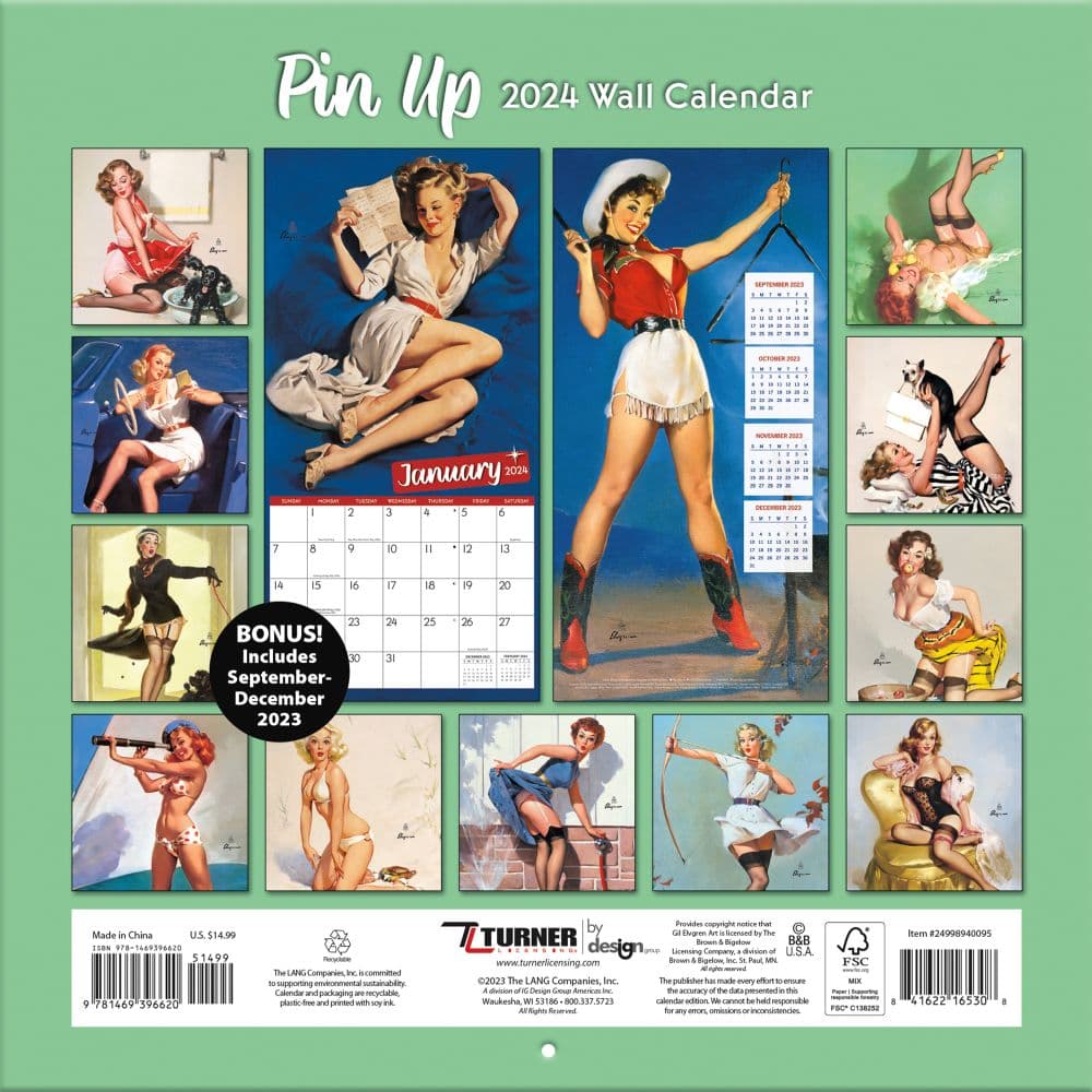 Pin Up 2024 Wall Calendar First Alternate  Image width=&quot;1000&quot; height=&quot;1000&quot;