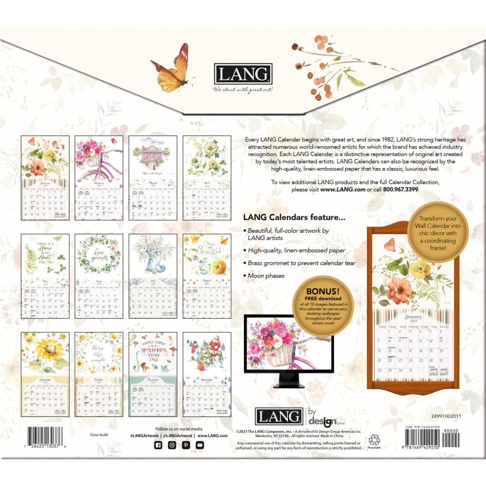 Watercolor Seasons 2024 Wall Calendar