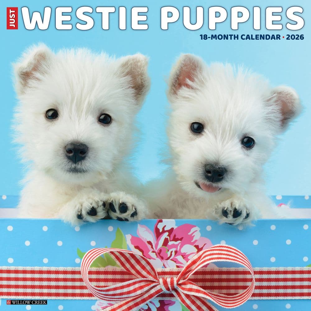 Just Westie Puppies 2026 Wall Calendar Main Image