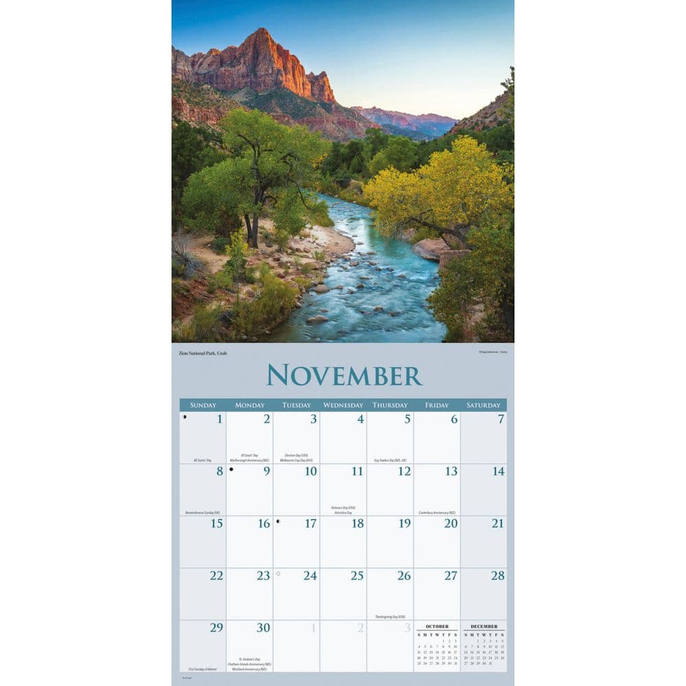 National Parks 2026 Wall Calendar Fourth Alternate Image