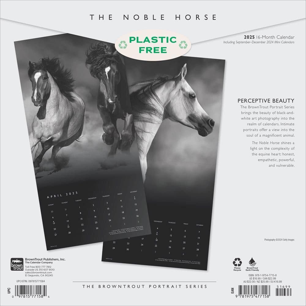Noble Horses Portrait Series 2025 Wall Calendar First Alternate Image width=&quot;1000&quot; height=&quot;1000&quot;