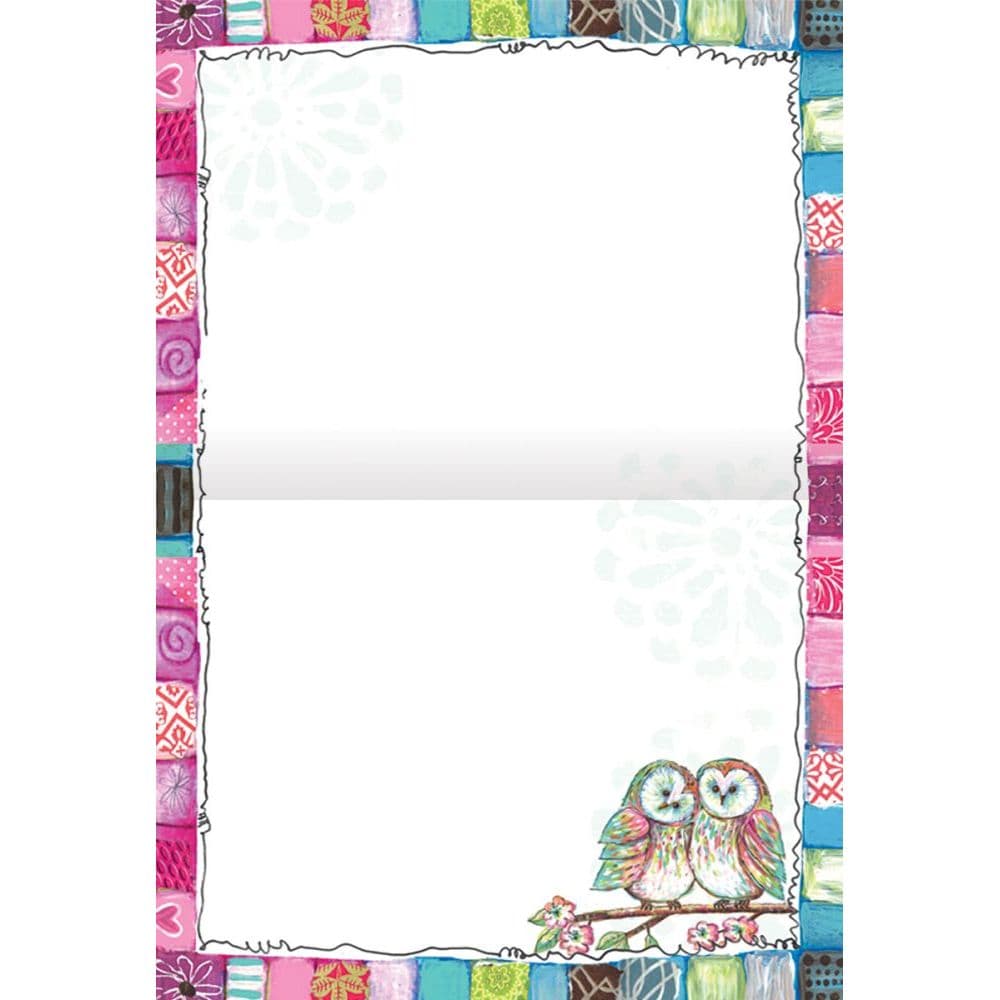 Owl Friends 5.25" x 4" Blank Boxed Note Cards by Lori Siebert Alternate Image 1