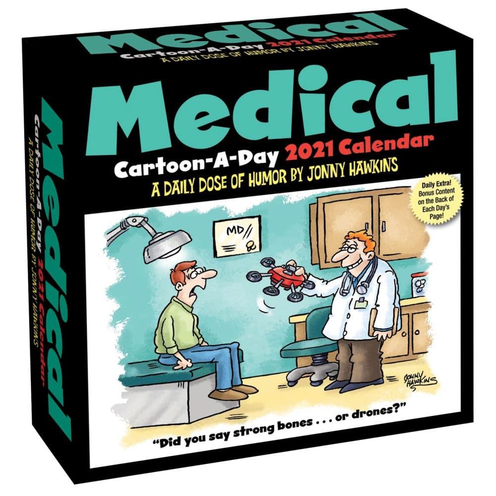 Medical Cartoon Desk Calendar