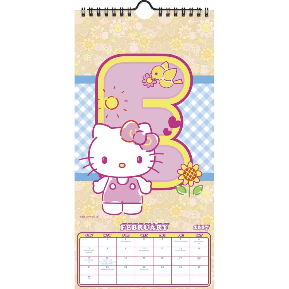 Hello Kitty and Friends 2027 Slim Wall Calendar Third Alternate Image
