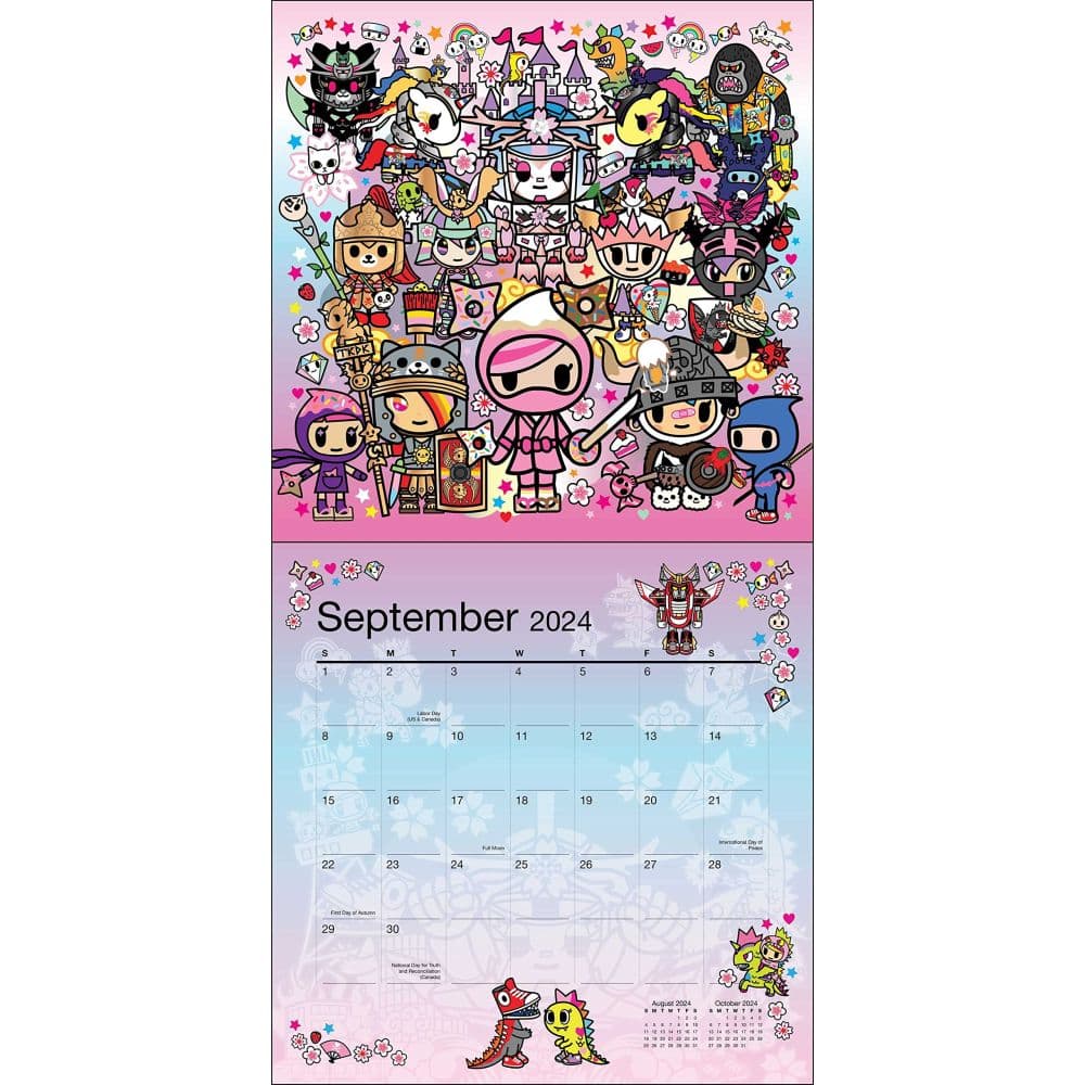 TokiDoki 2024 Wall Calendar