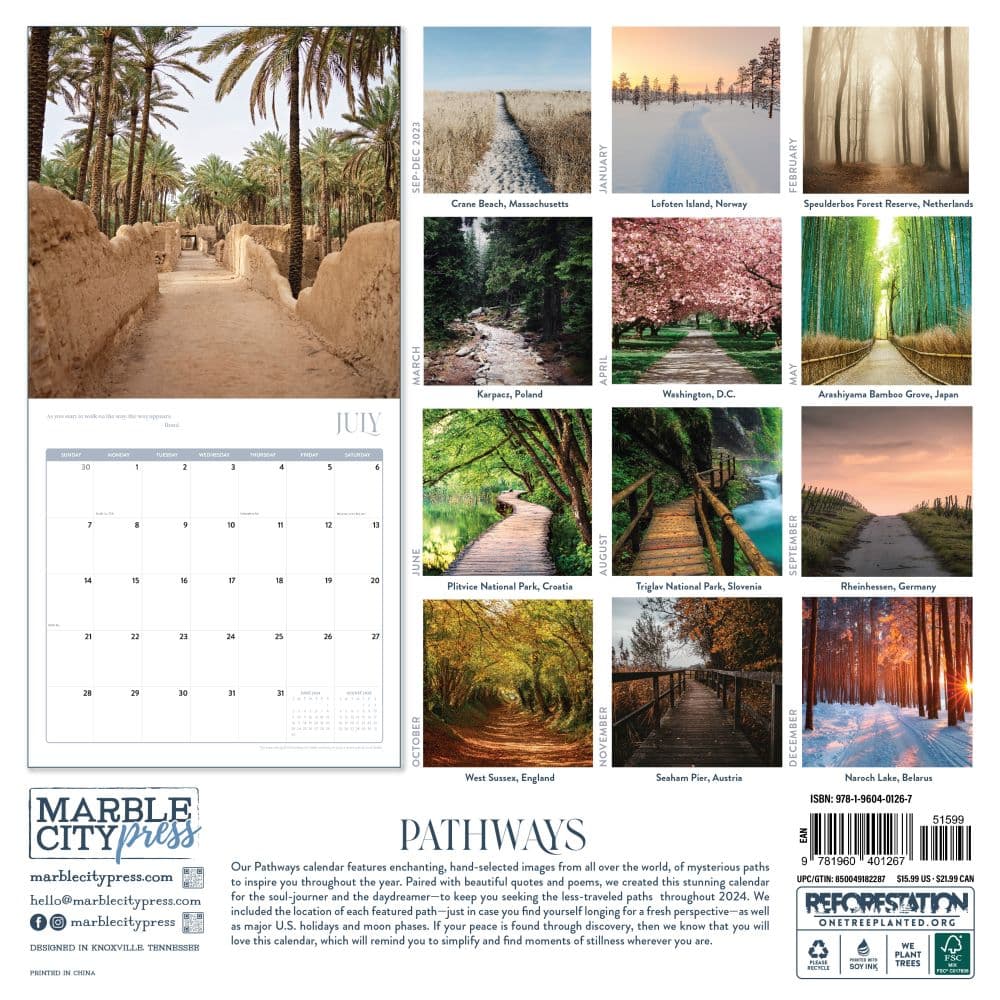 Pathways Quotes 2024 Wall Calendar