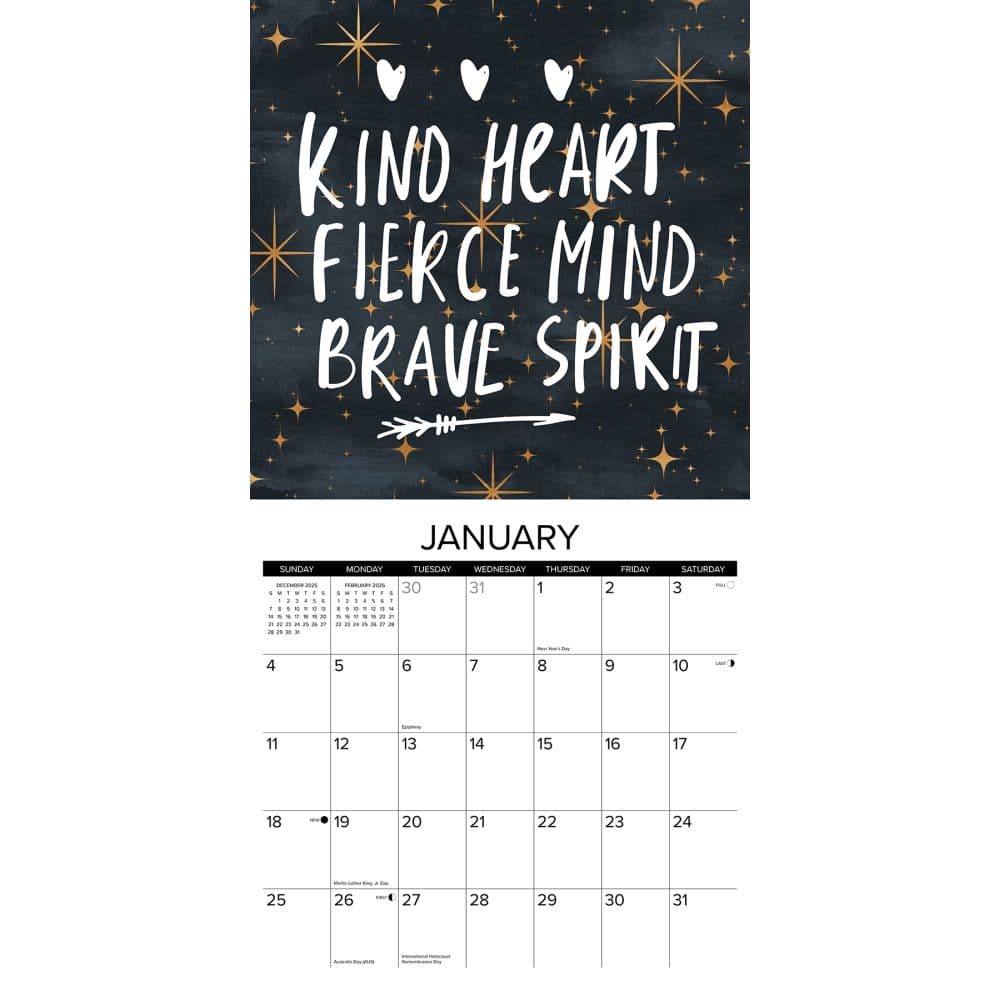 Be Kind 2026 Wall Calendar Second Alternate Image