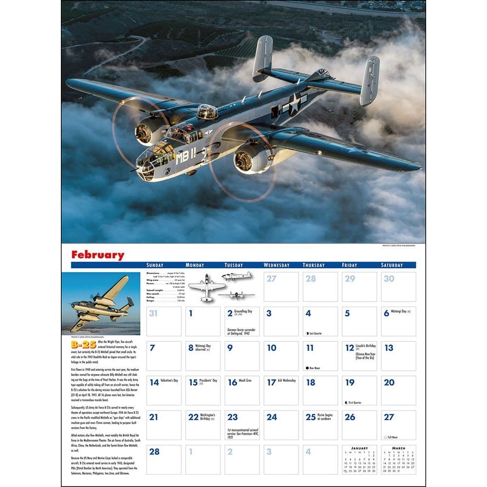 Golden Age of Flight Wall Calendar