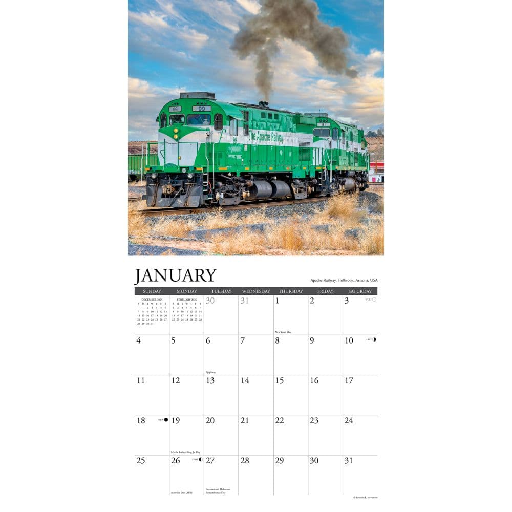 Railroading 2026 Wall Calendar Second Alternate Image