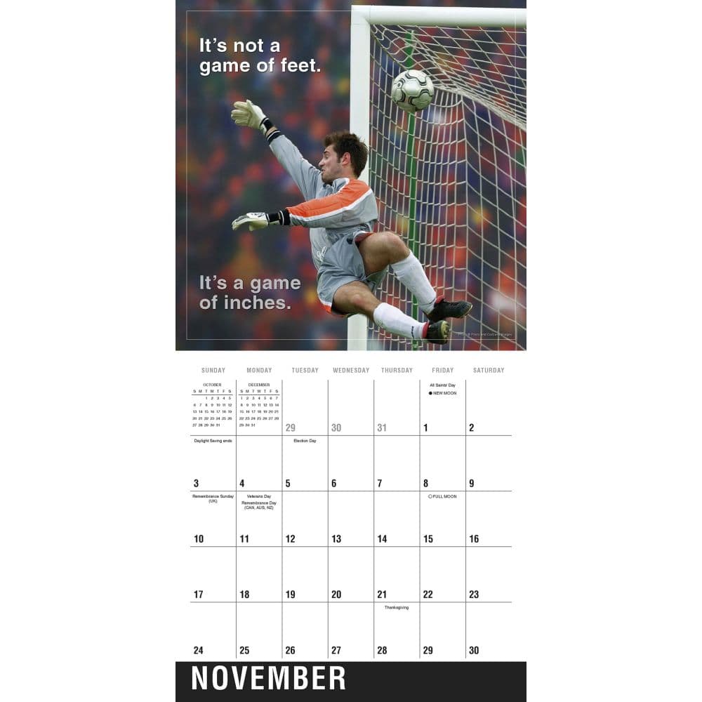 Soccer 2024 Wall Calendar Alternate Image 3