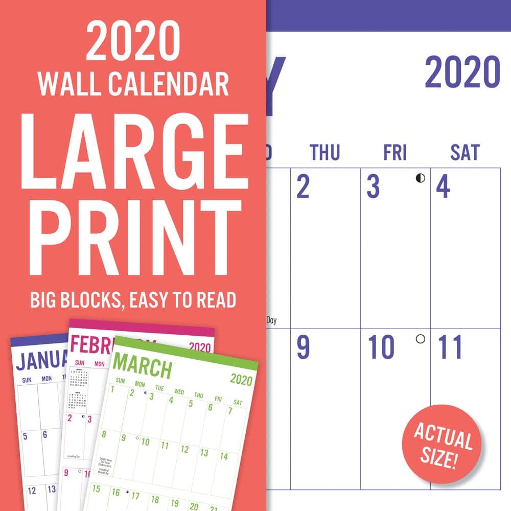 large print wall calendar 2021 Large Print Wall Calendar Calendars Com large print wall calendar 2021