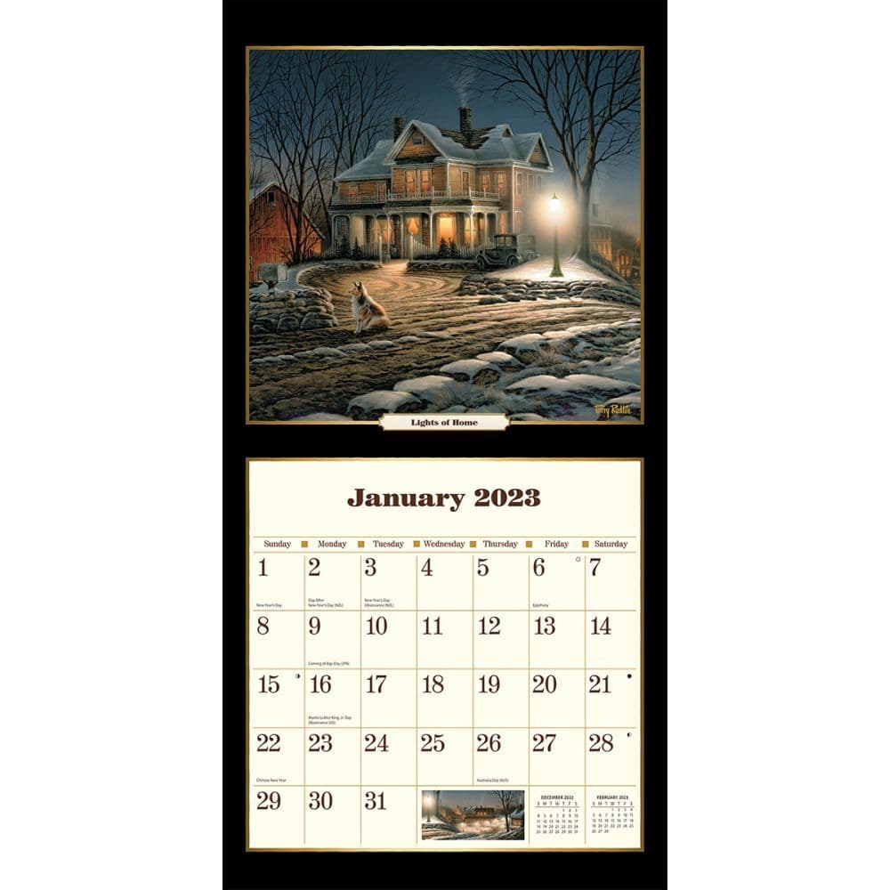 [High Resolution] Terry Redlin Calendar 2023