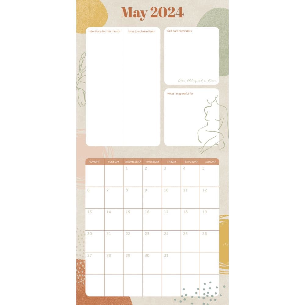 Wellness 2024 Planner 2024 Wall Calendar Alternate Image 3