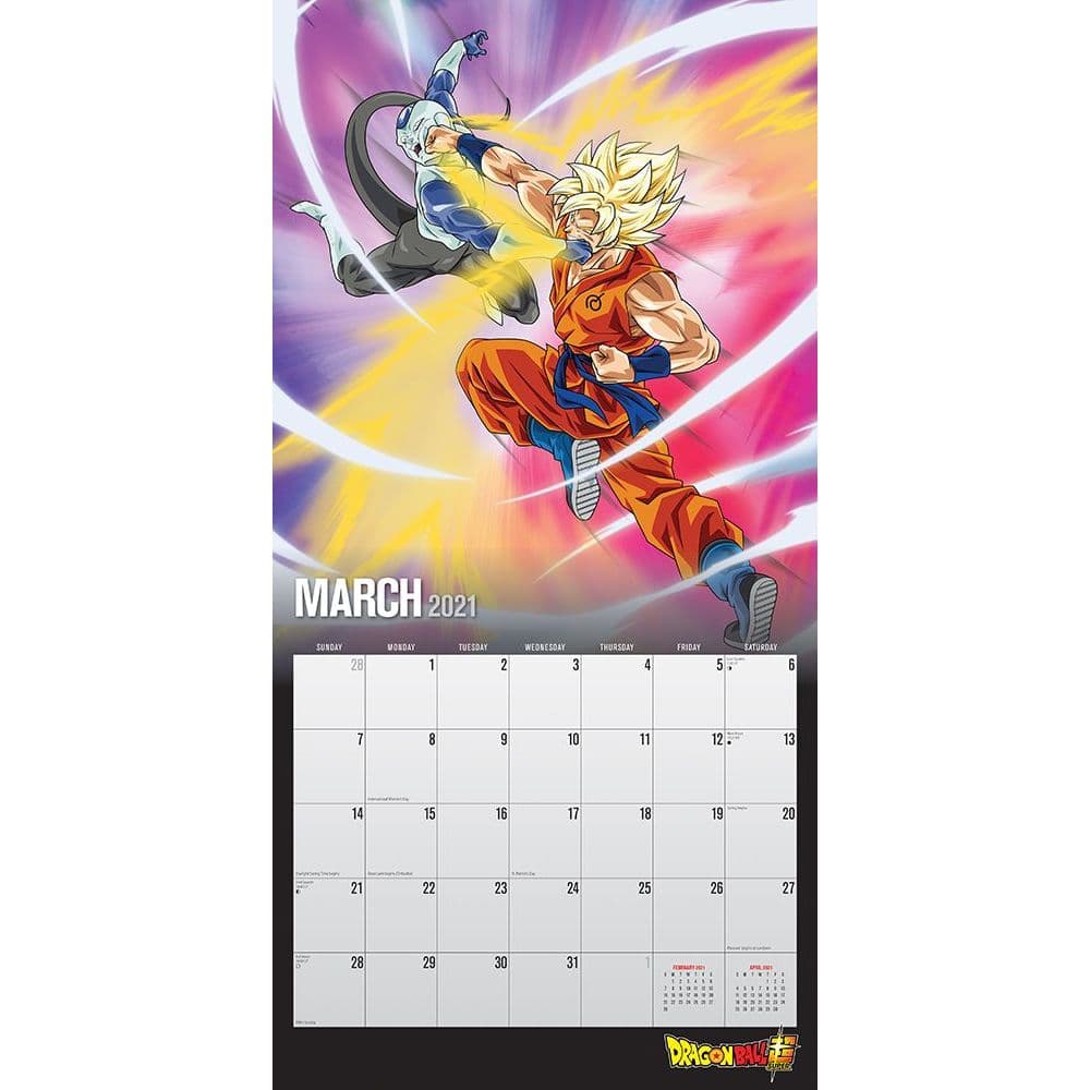 Dragon Ball Super Wall Calendar
