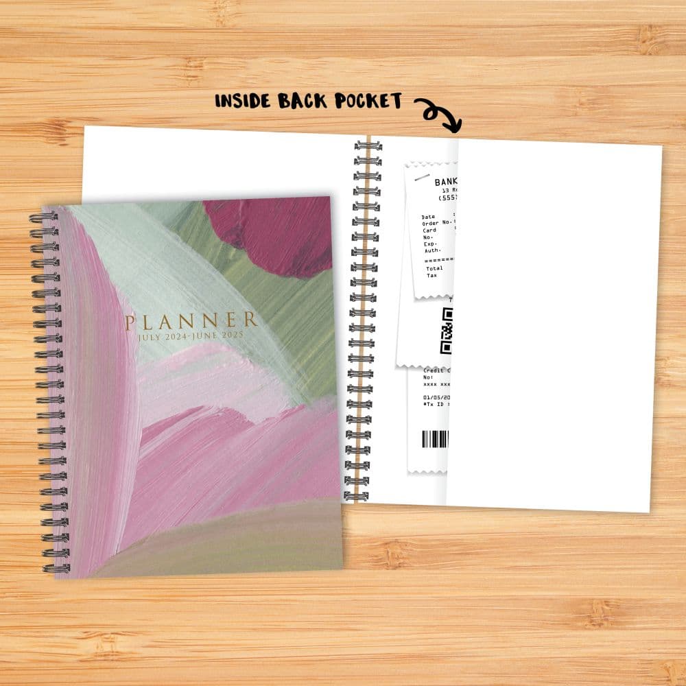 Plum Abstract 2025 Academic Planner Alt4