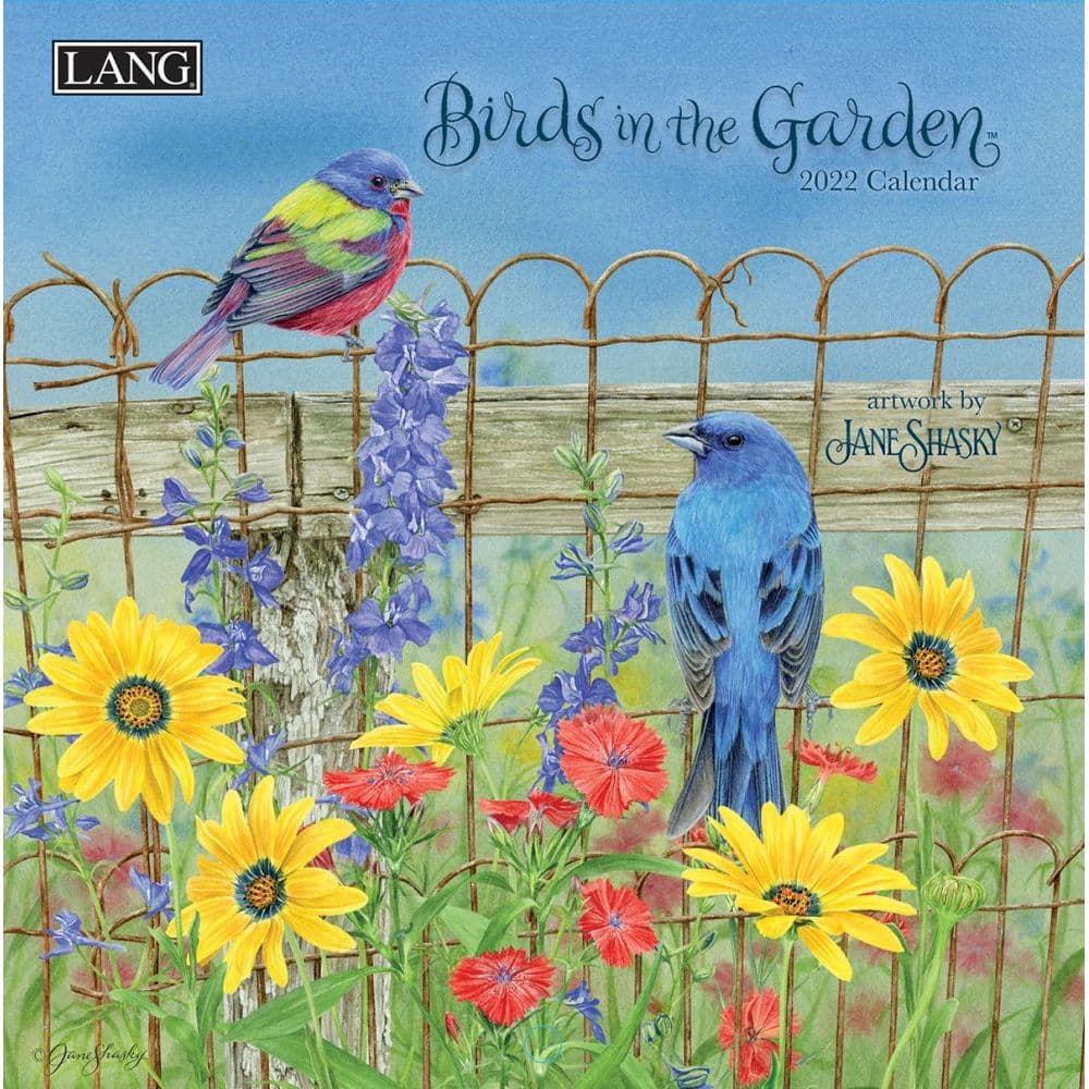 Birds In The Garden 2022 Mini Wall Calendar