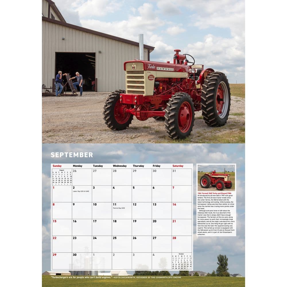 Farmall Tractors 2024 Wall Calendar Alternate Image 3