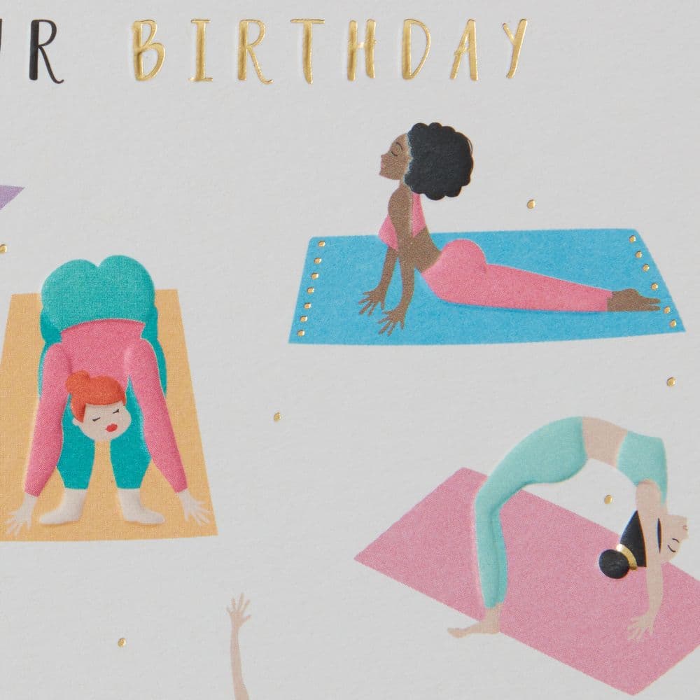 Yoga Girls Birthday Card Fifth Alternate Image width=&quot;1000&quot; height=&quot;1000&quot;