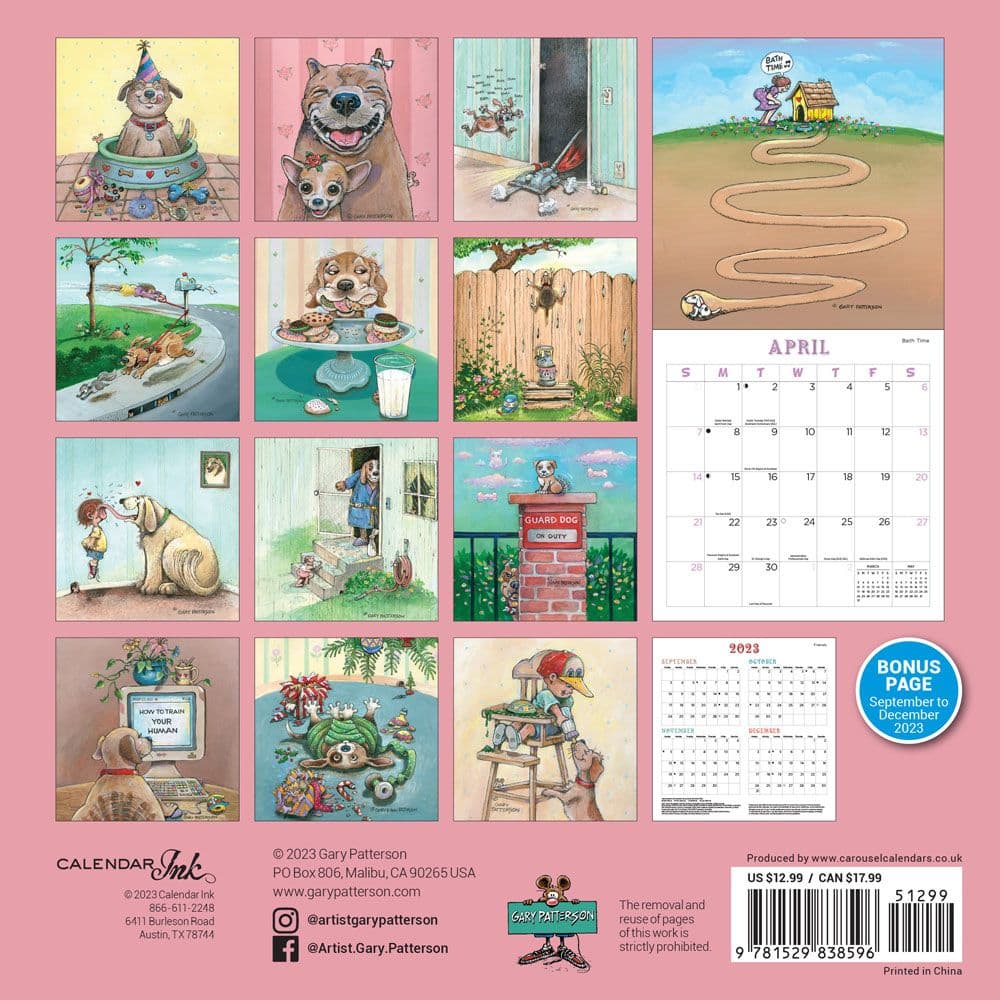 Patterson Dogs 2025 Wall Calendar