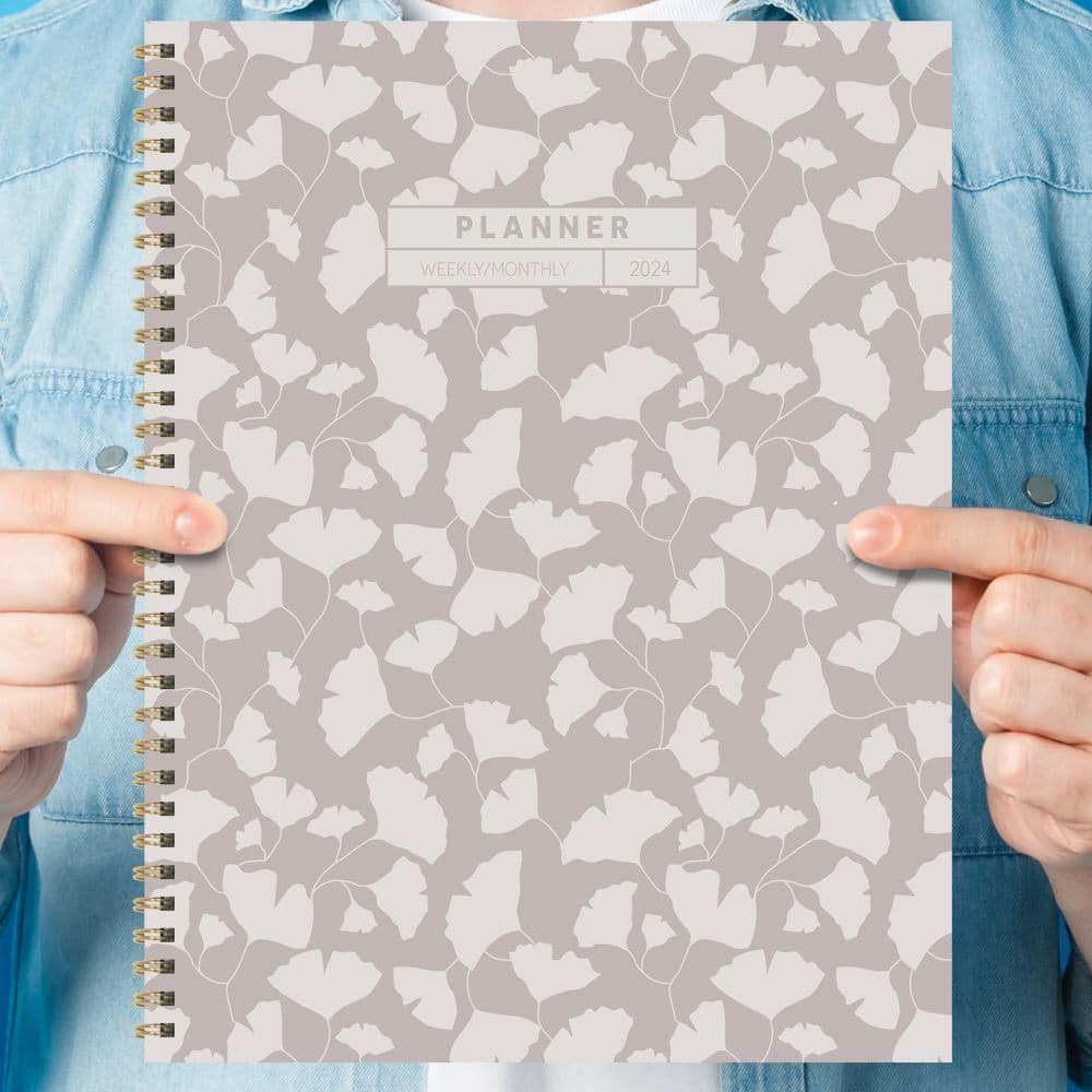 Tranquil Floral Spiral 2024 Planner