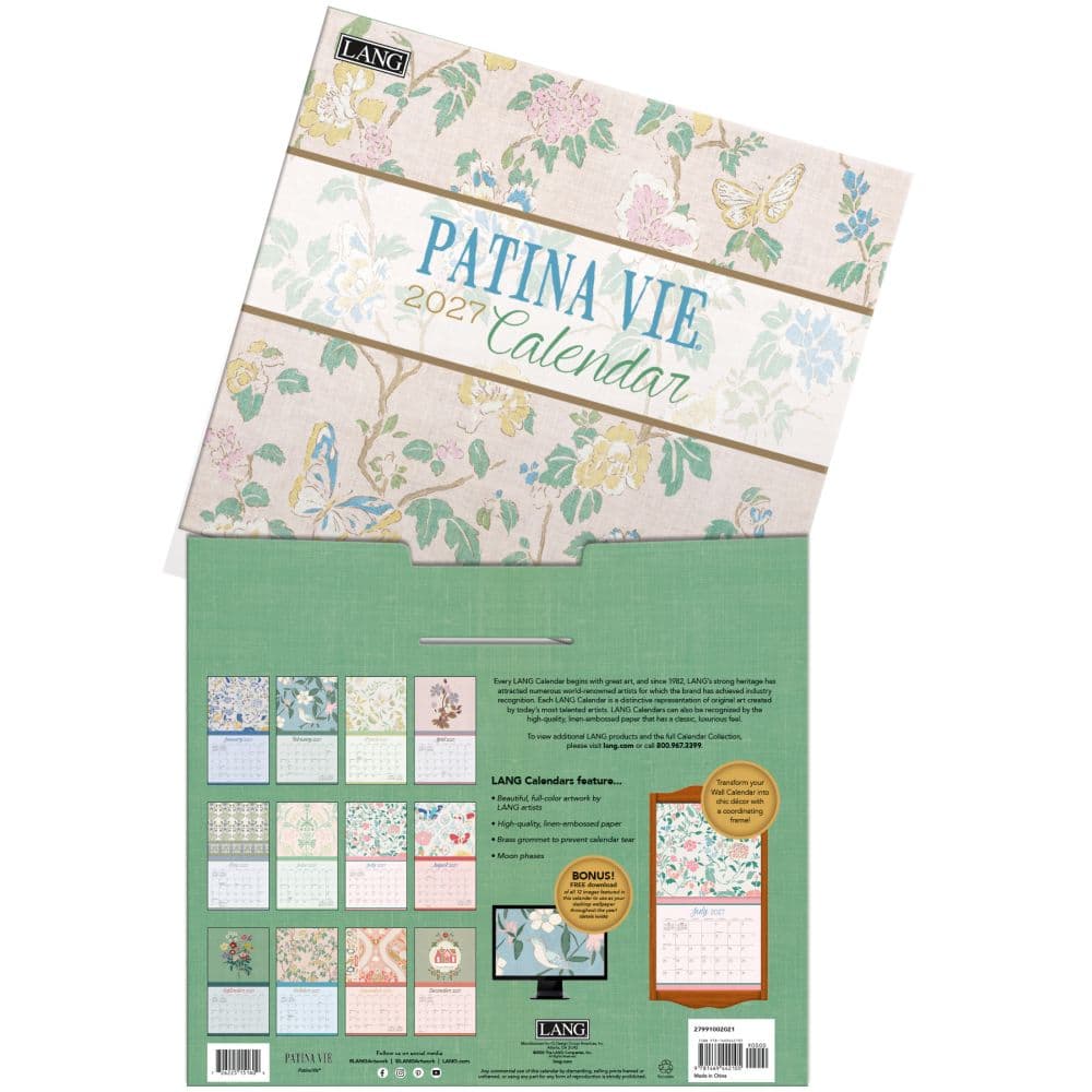 Patina Vie 2027 Wall Calendar by Patina Vie Fourth Alternate Image