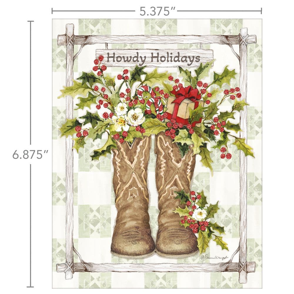 Howdy Holidays Boxed Christmas Cards Fifth Alternate Image