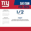 image NFL New York Giants 2025 Desk Calendar Second Alternate Image