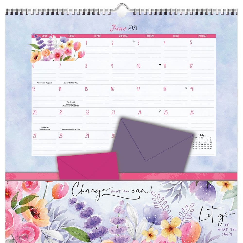 Country Pleasures Note Nook Pocket Wall Calendar by Joy Hall