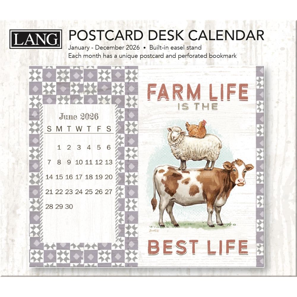 Farmhouse Postcard 2026 Desk Calendar by Chad Barrett First Alternate Image