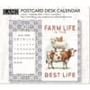 image Farmhouse Postcard 2026 Desk Calendar