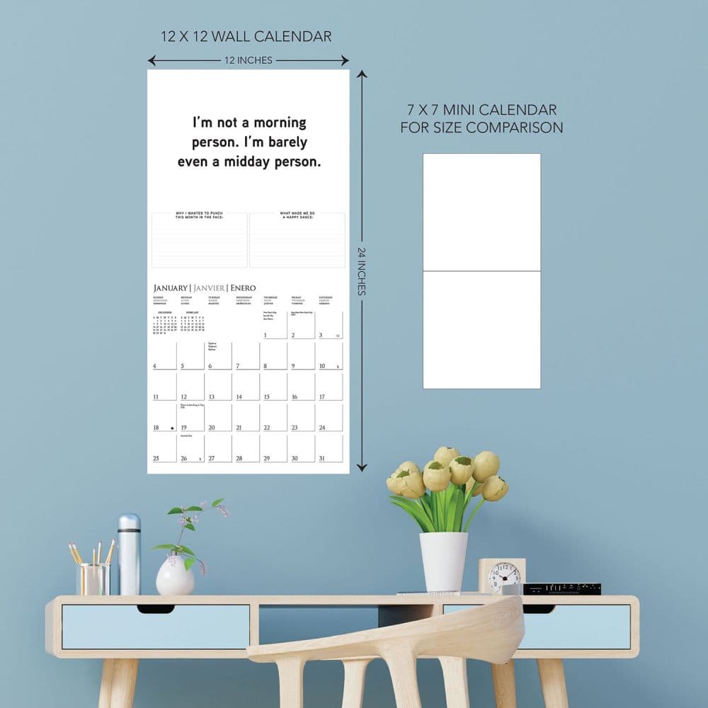 Punch Today in the Face 2026 Wall Calendar Third Alternate Image