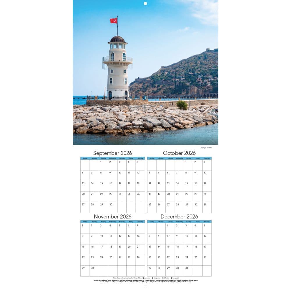 Lighthouses Photo 2027 Mini Wall Calendar Second Alternate Image