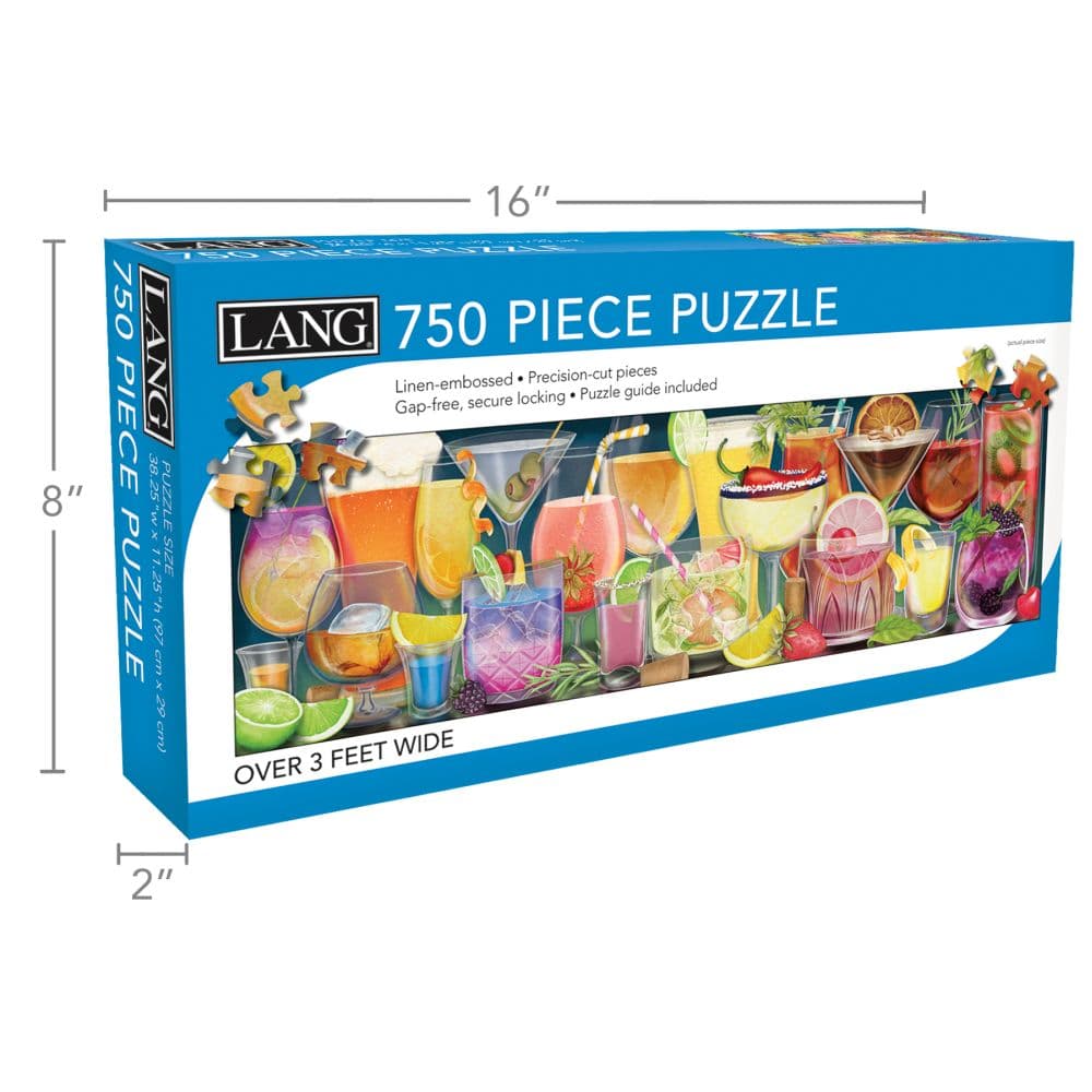 Happy Hour 750 Piece Puzzle (Panoramic) Third Alternate Image