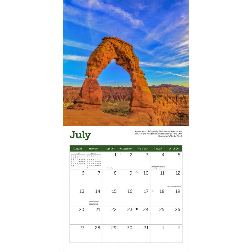 National Parks 2025 Mini Wall Calendar Second Alternate Image width="1000" height="1000"