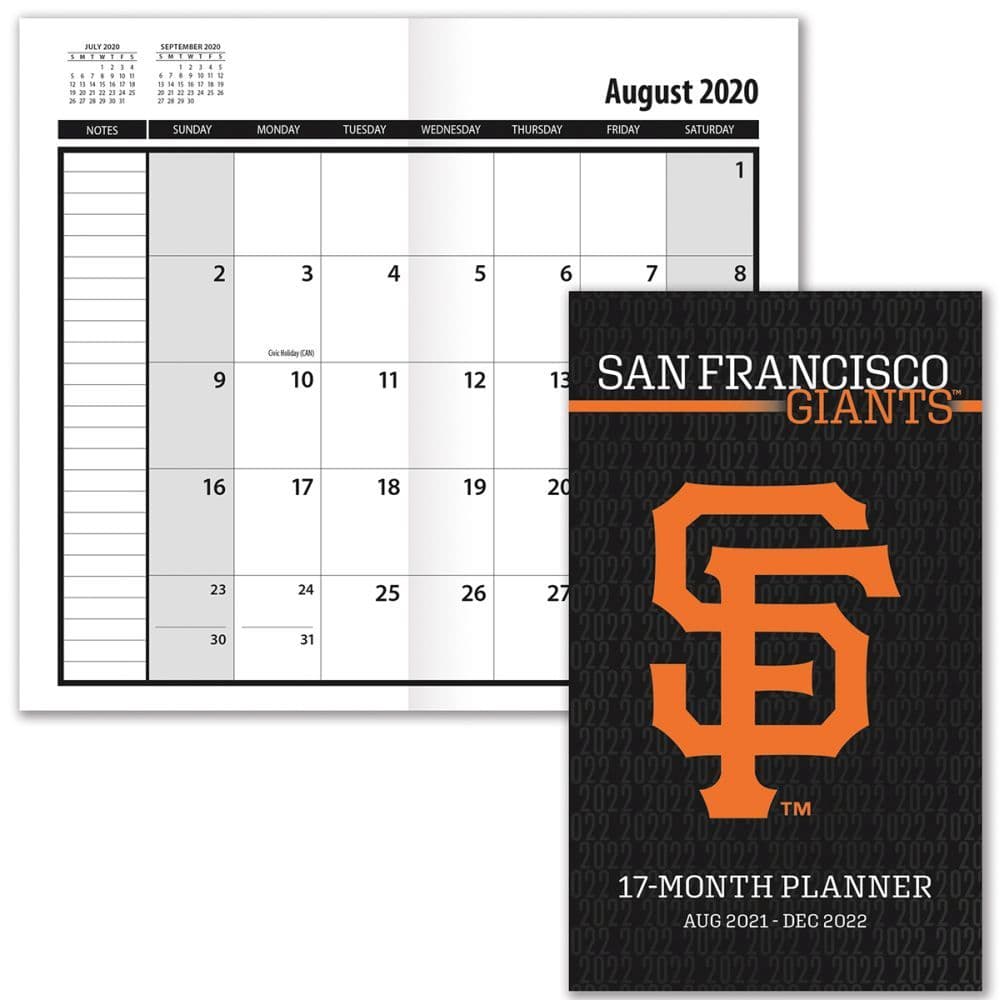 San Francisco Giants 2022 17-Month Pocket Planner