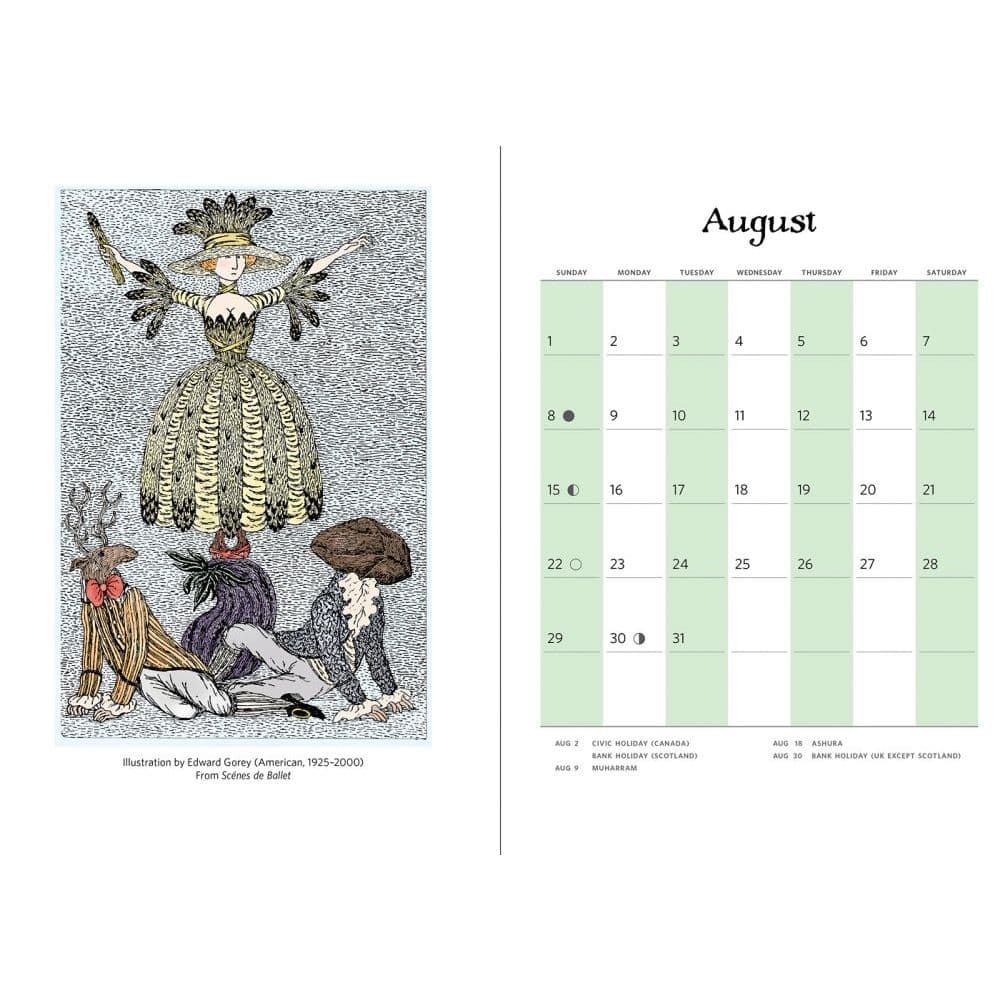 Edward Gorey Planner - Calendars.com