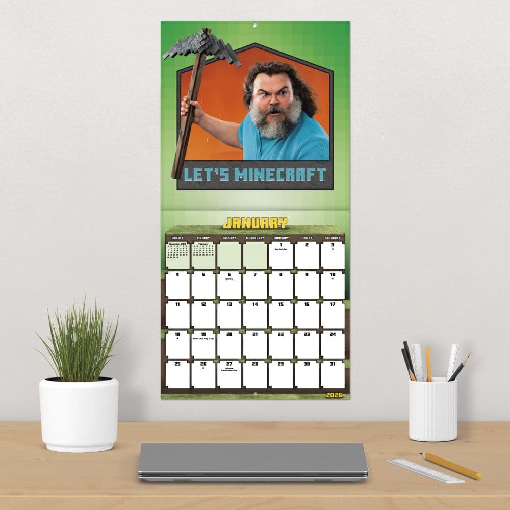 Minecraft Movie 2026 Wall Calendar Fourth Alternate Image