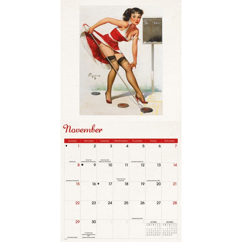 Pin Ups 2026 Wall Calendar Fourth Alternate Image
