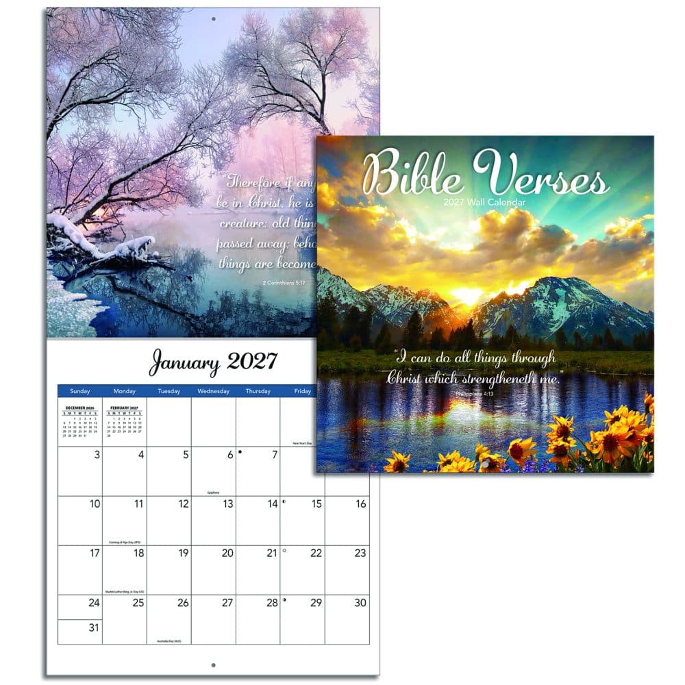 Bible Verses 2027 Mini Wall Calendar Fourth Alternate Image