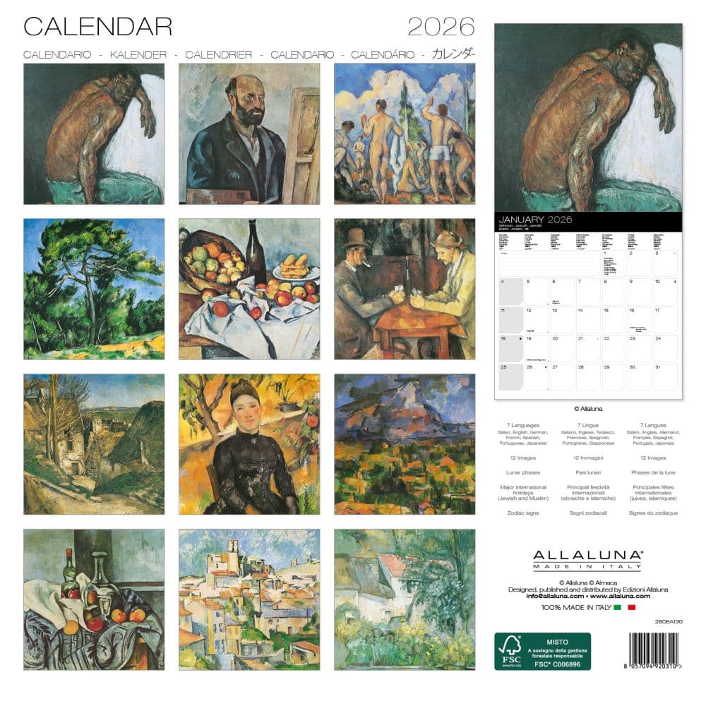Cezanne 2026 Wall Calendar First Alternate Image